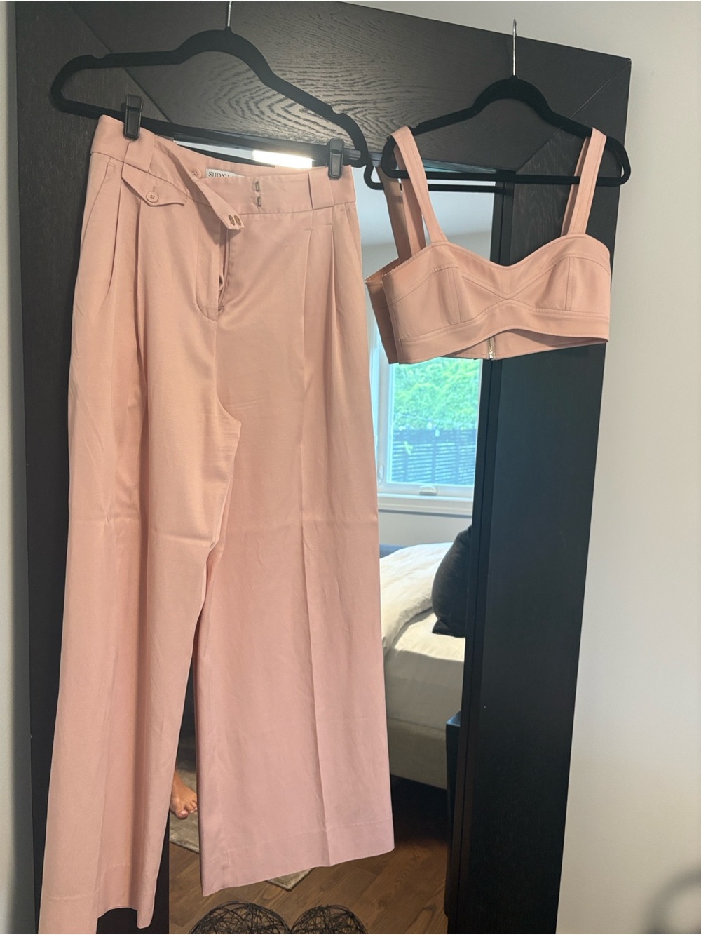 Shona joy High-Waist Wide-Leg and crop top set